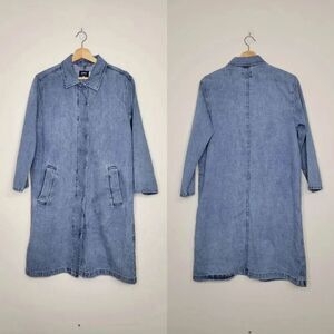 Levi's Light Blue Denim Long Jean Jacket